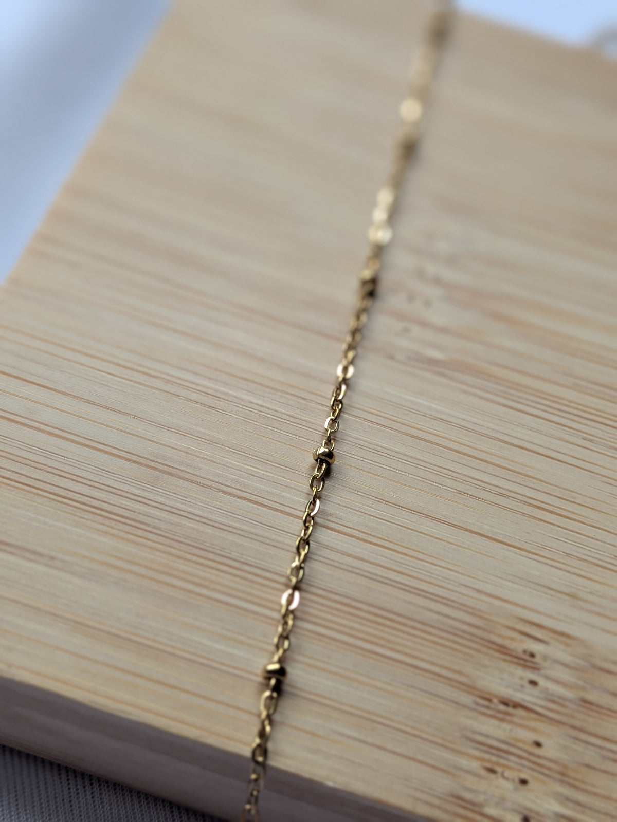 Collier coquillage dorée - acier inoxydable