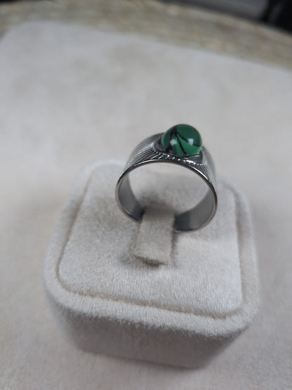 Bague Acier inoxydable argentée