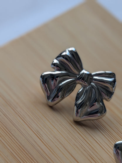 Boucle d'oreille Noeud - Acier inoxydable