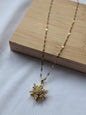 Collier Tournant flocon — Doré & Strass