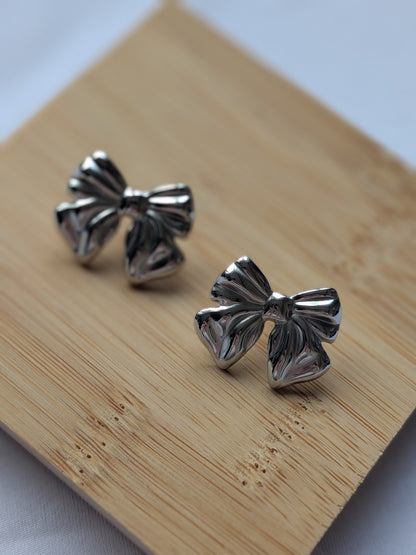 Boucle d'oreille Noeud - Acier inoxydable