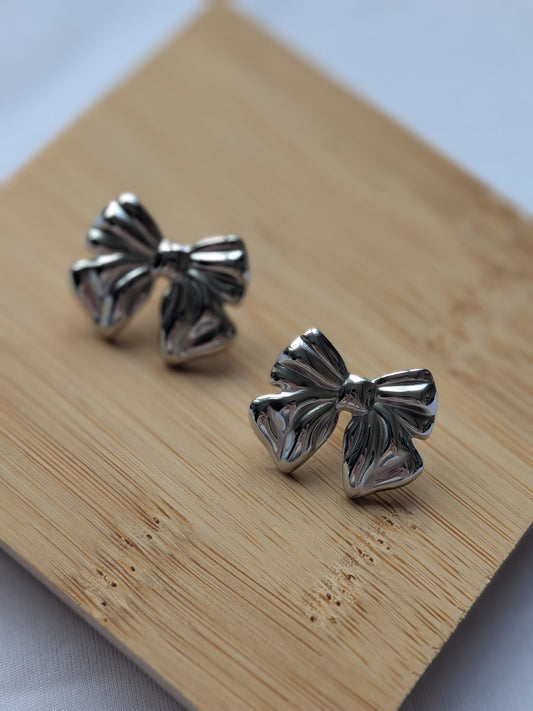 Boucle d'oreille Noeud - Acier inoxydable