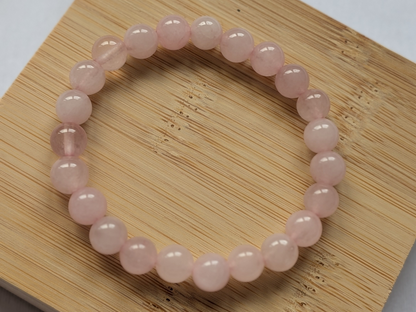 🌿 Bracelet en Quartz rose – Élégance Naturelle & Harmonie
