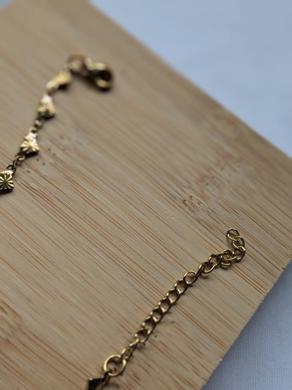 Bracelet Maillons Cœurs Dorés