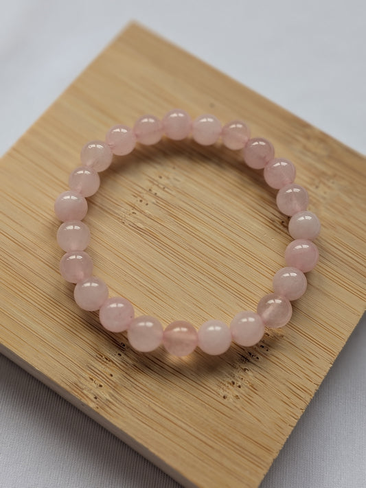 🌿 Bracelet en Quartz rose – Élégance Naturelle & Harmonie