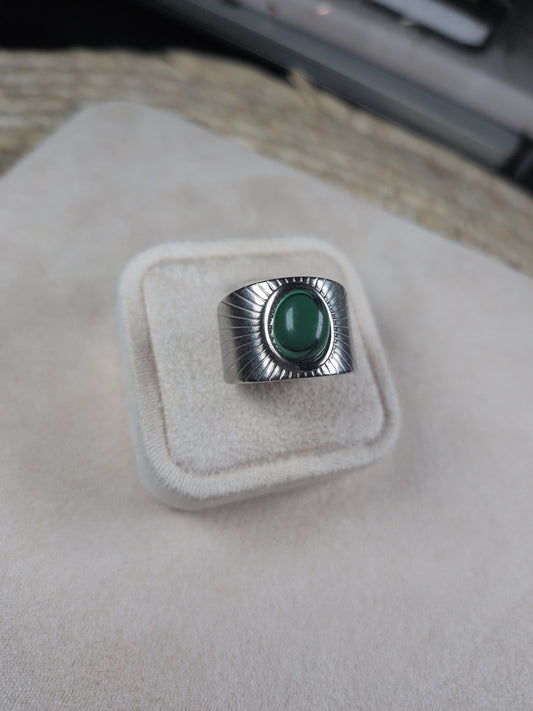 Bague Acier inoxydable argentée