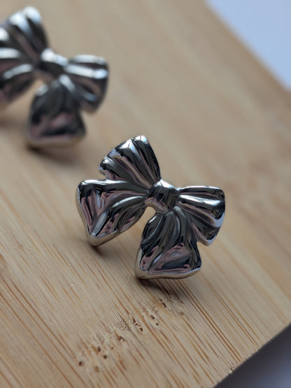 Boucle d'oreille Noeud - Acier inoxydable