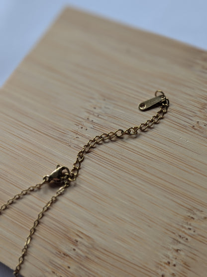 Collier Tournant Tréfles — Doré & Vert
