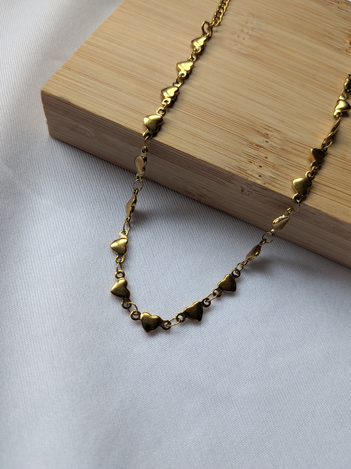 Bracelet Cœurs Dorés