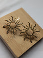 Boucle d'oreille soleil - Acier inoxydable