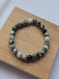 🌿 Bracelet en Agate mousse – Élégance Naturelle & Harmonie