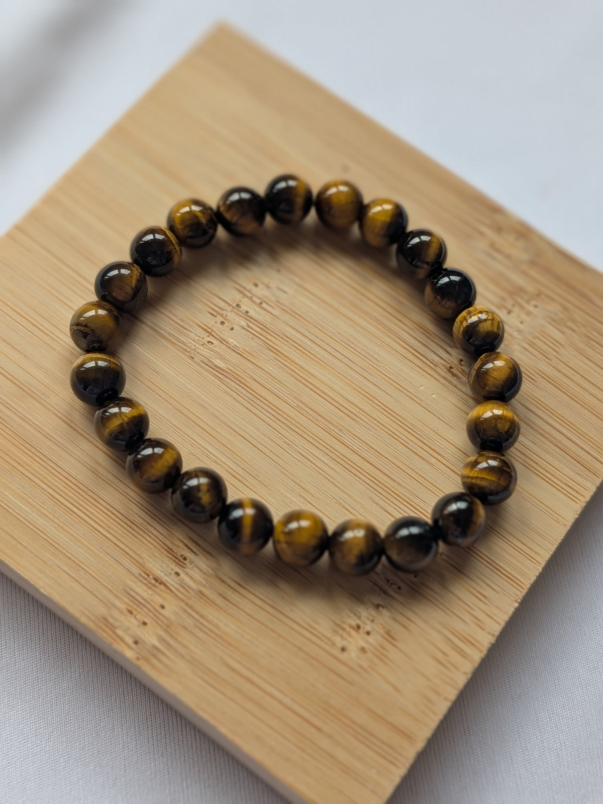 🌿 Bracelet en Oeil du Tigre  – Élégance Naturelle & Harmonie